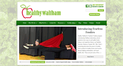 Desktop Screenshot of healthy-waltham.org
