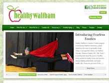 Tablet Screenshot of healthy-waltham.org